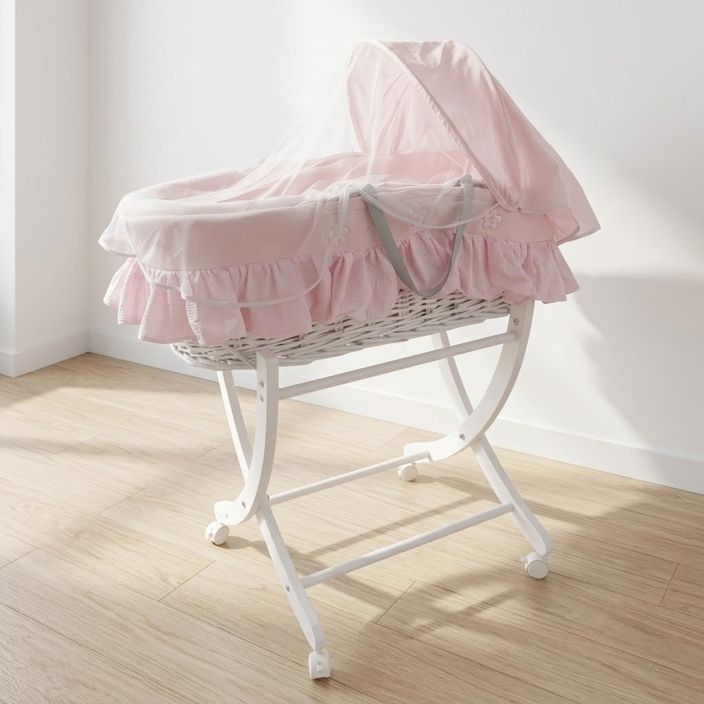 עריסה לתינוק - ורוד