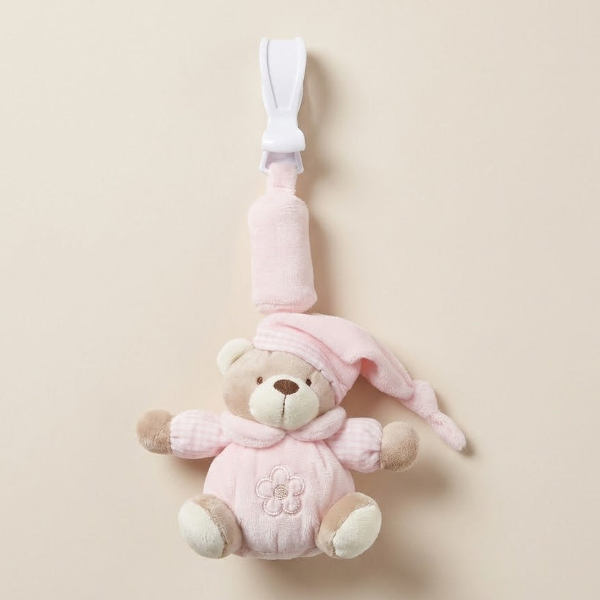 דובי קליפס לעגלה - ורוד