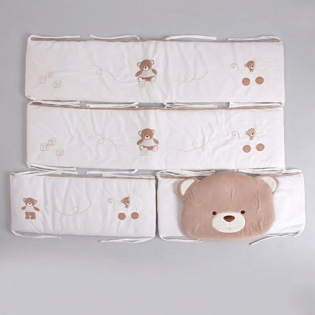 מגן ראש ומיטה מלא - בז'