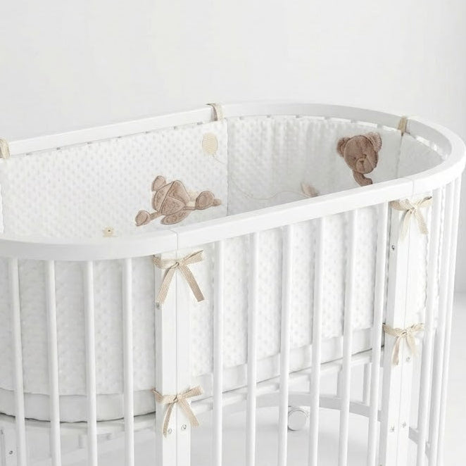 מגן ראש ומיטה מלא - בז' בועות