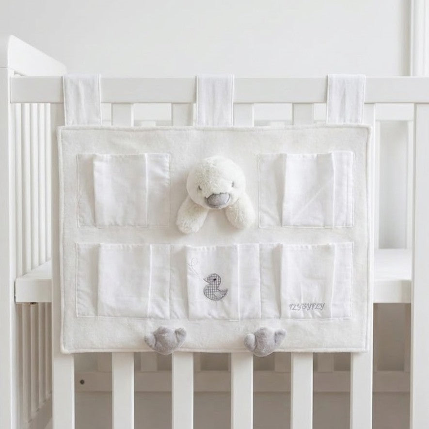 ארגונית לתינוק - ברווז לבן&אפור