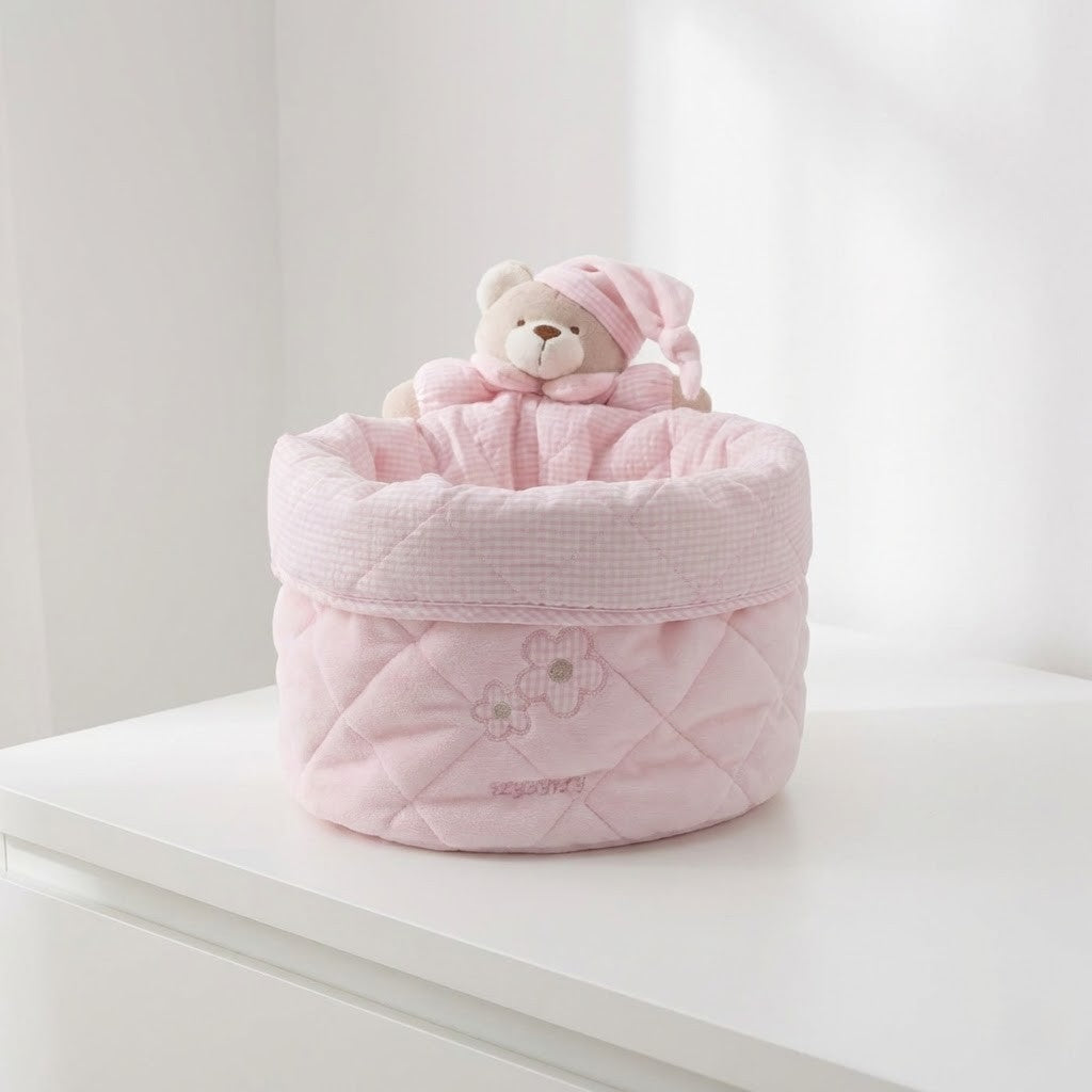 סלסלה לתמרוקים - ורוד