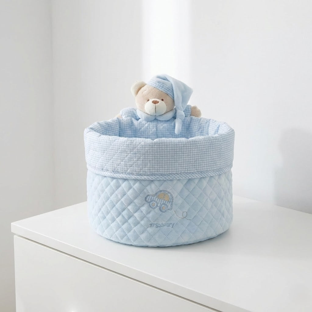 סלסלה לתמרוקים - כחול