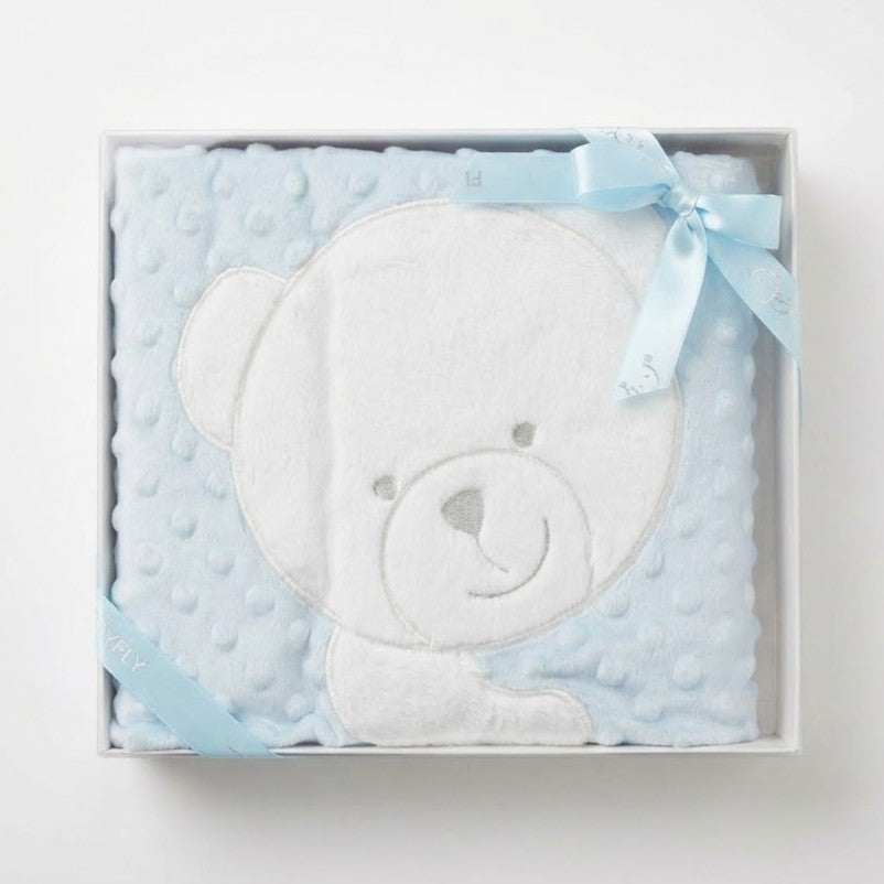 שמיכה פרוותית לתינוק - כחול