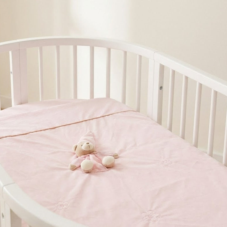 שמיכת פוך לעריסה - ורוד