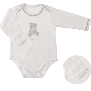 מארז מתנה לתינוק- 3 בגדי גוף דובי ראשוניים