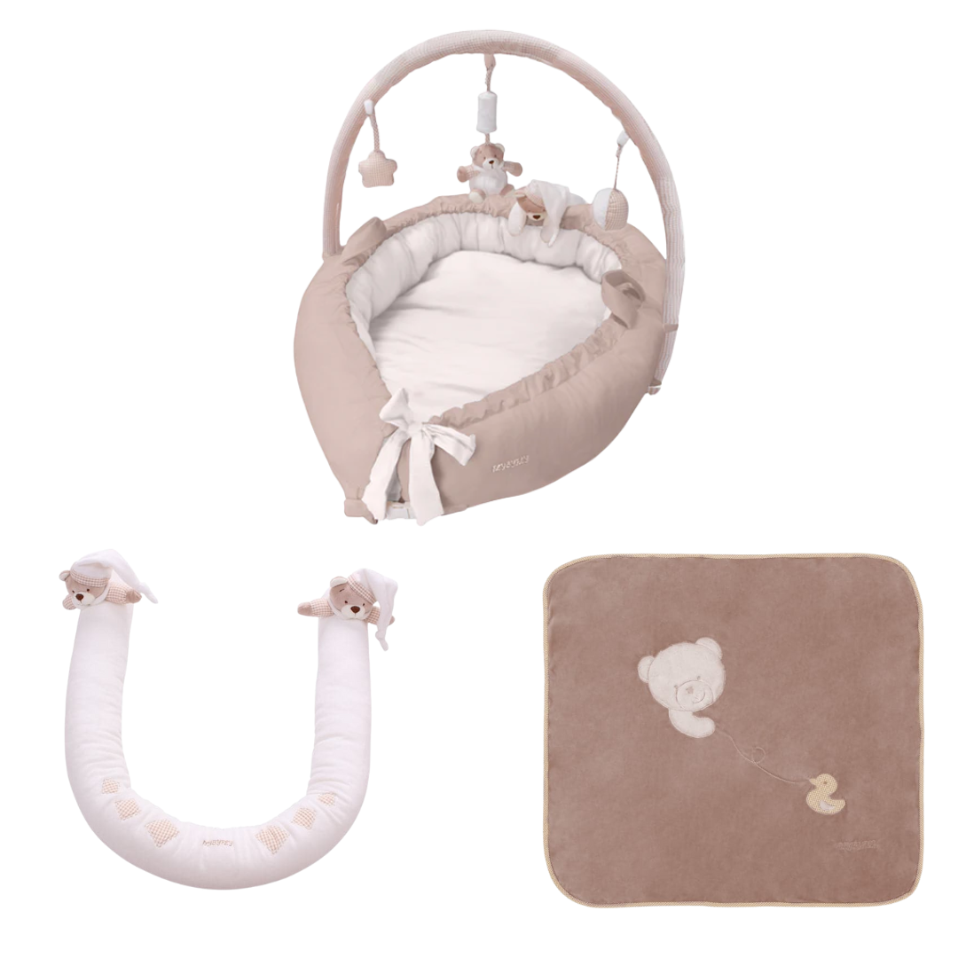 מארז מתנה לתינוק גולד- חום