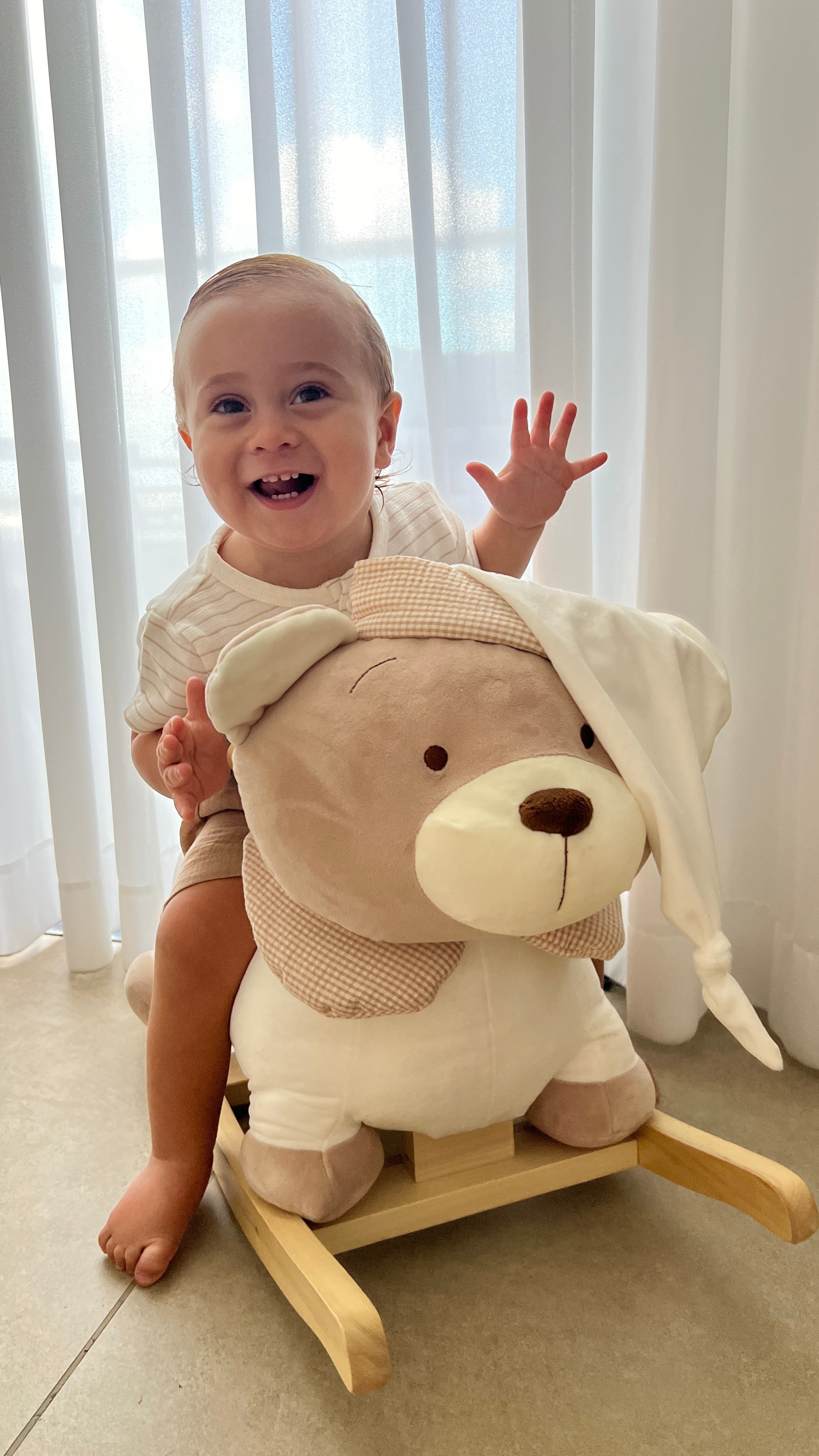 סוס נדנדה - דובי בז'