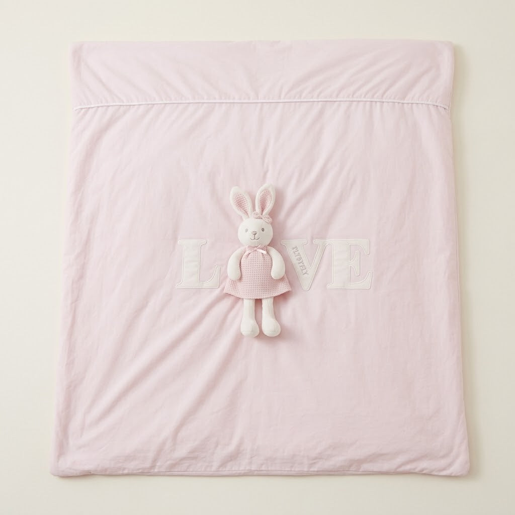 غطاء لحاف وردي - ميمي لوف