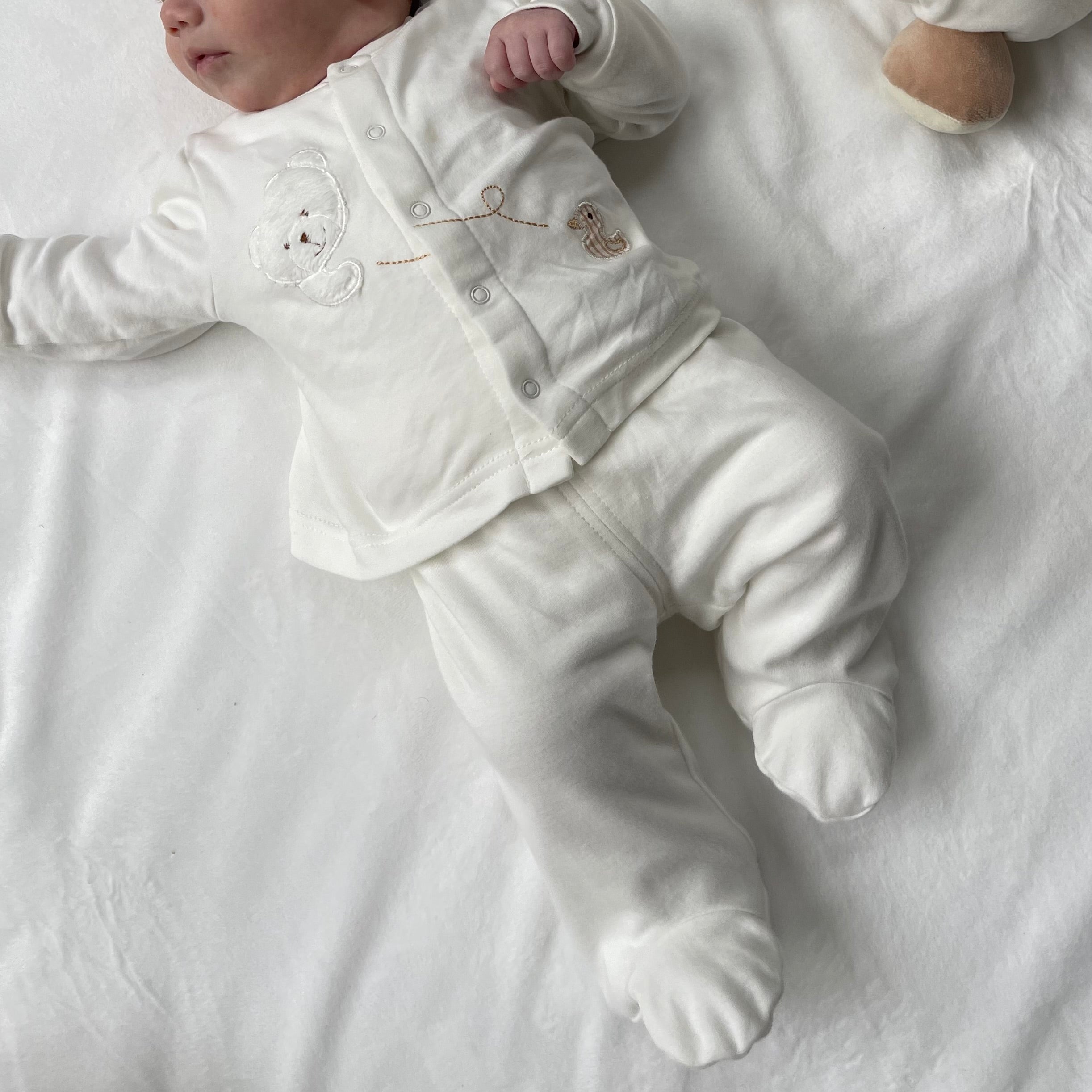 חליפה לתינוק - לבן