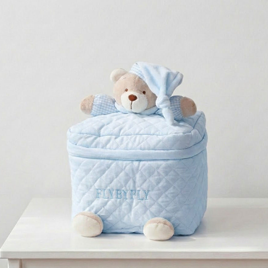 נרתיק גדול לתמרוקים - כחול