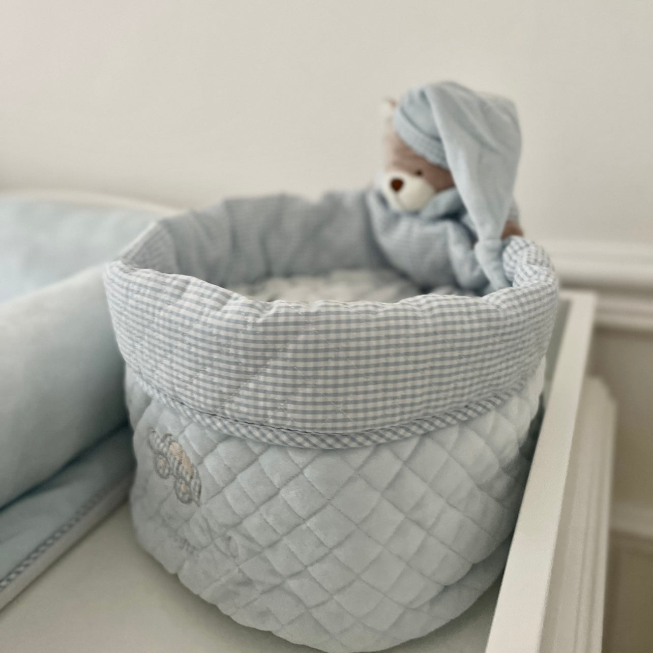 סט שידת החתלה ליולדת - כחול