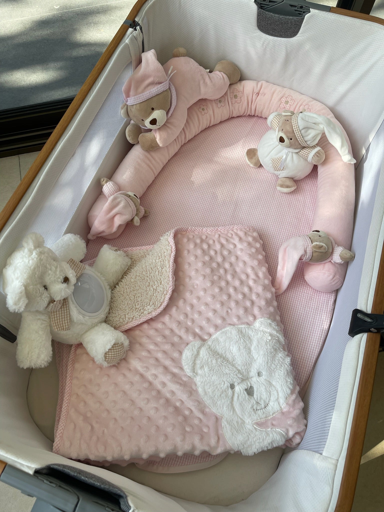 שמיכה פרוותית לתינוק - ורוד