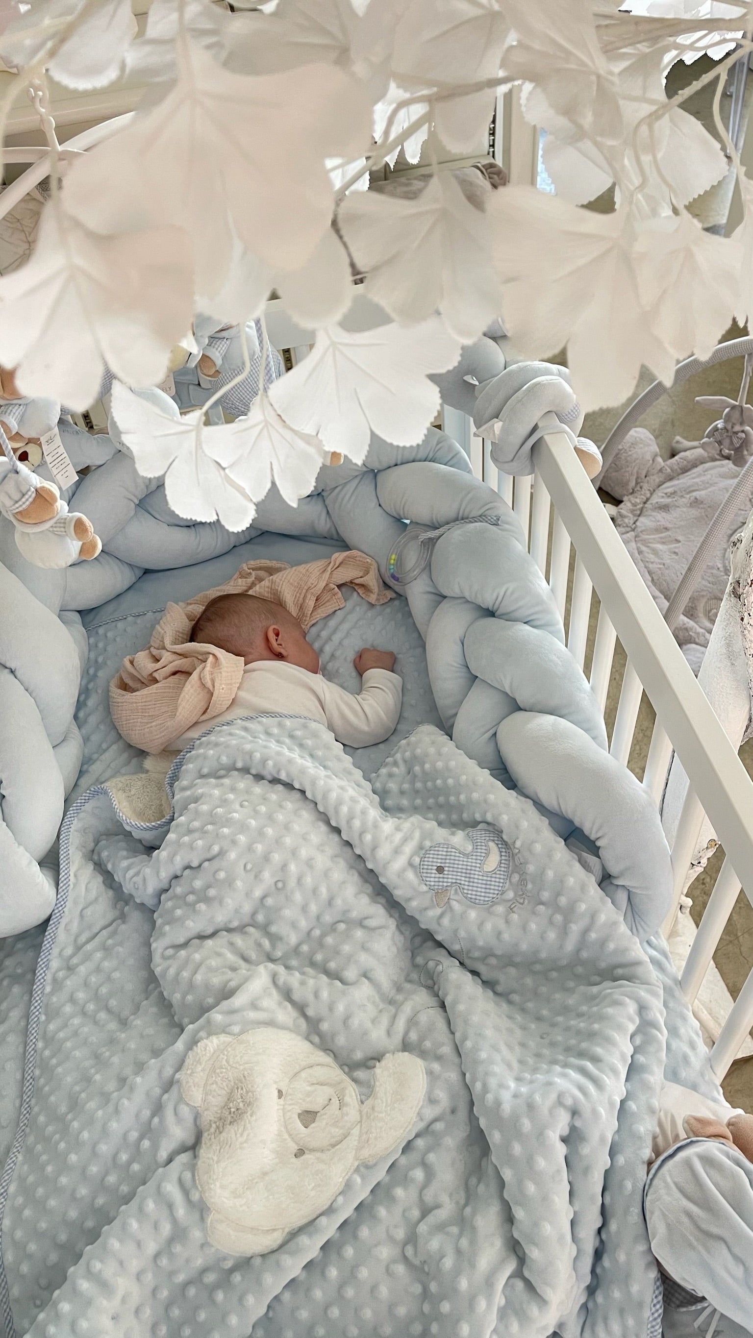 שמיכה פרוותית לתינוק - כחול