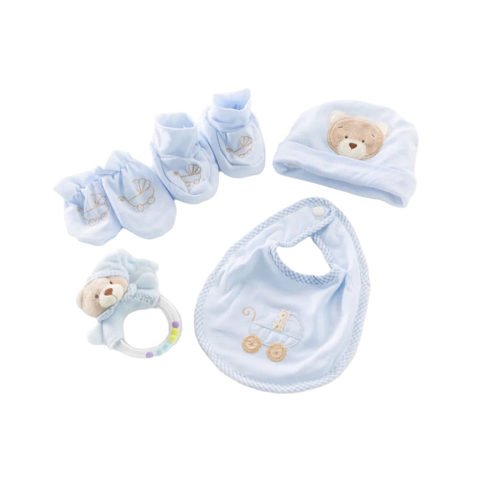 סט לתינוק - 5 חלקים - כחול