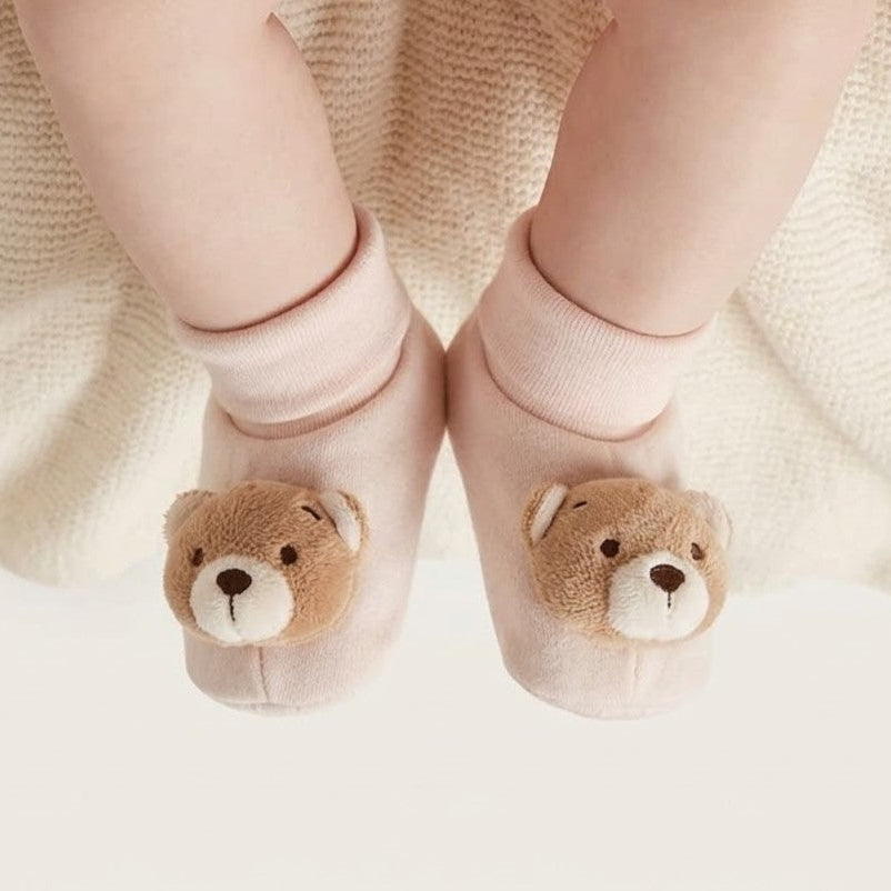 נעלי גרב לתינוק - ורוד