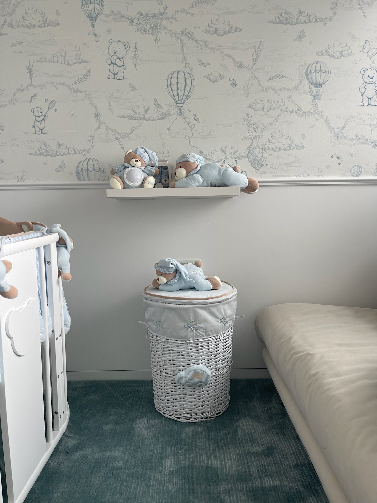 סל אחסון \ כביסה עגול - כחול