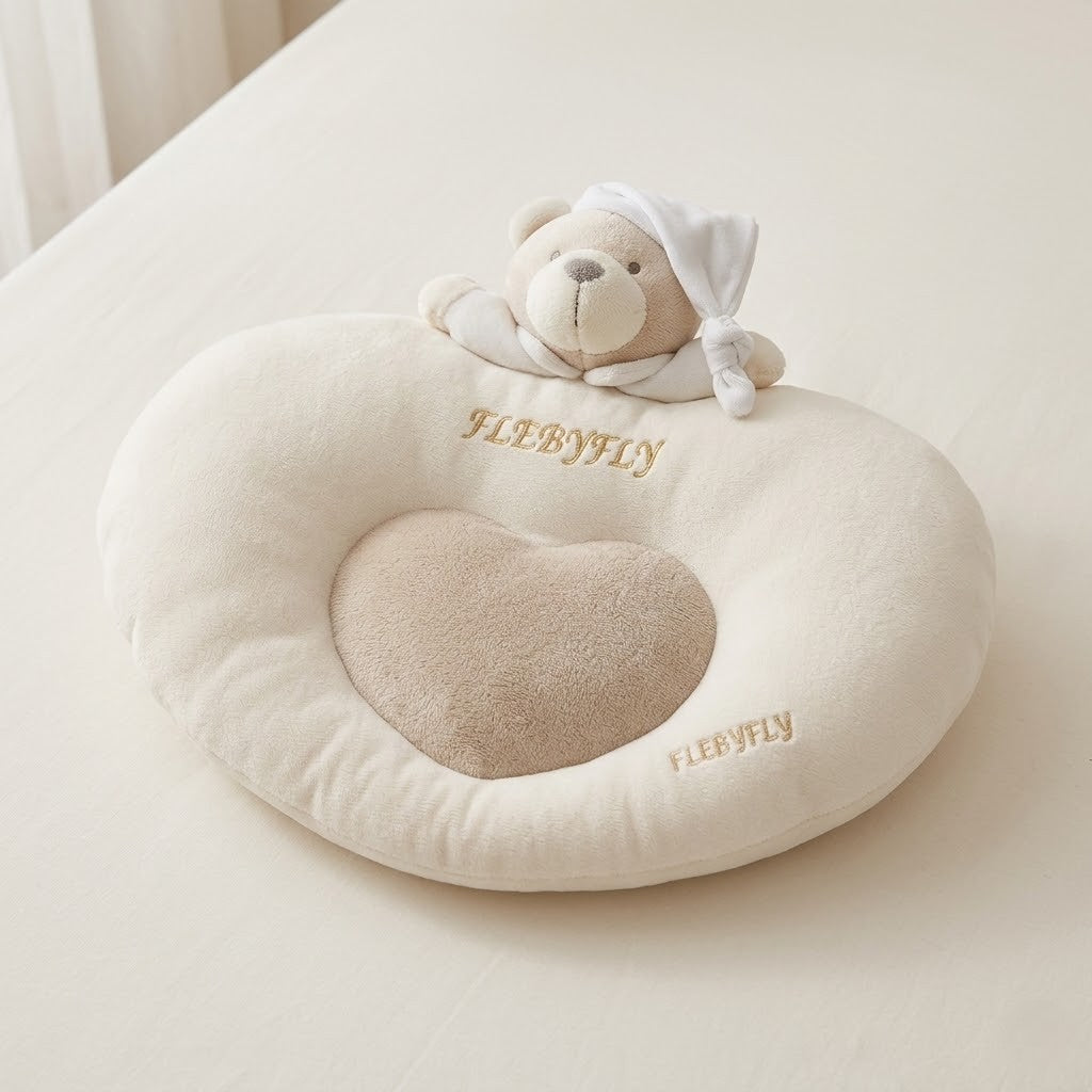 כרית שינה לב דובי- בז'