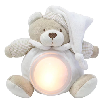 מנורת לילה לתינוק - דובי בז'