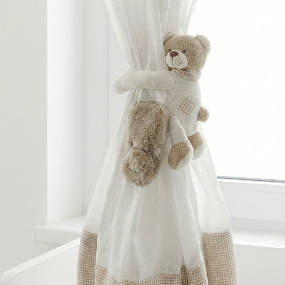 וילון דובי - גימור בז'