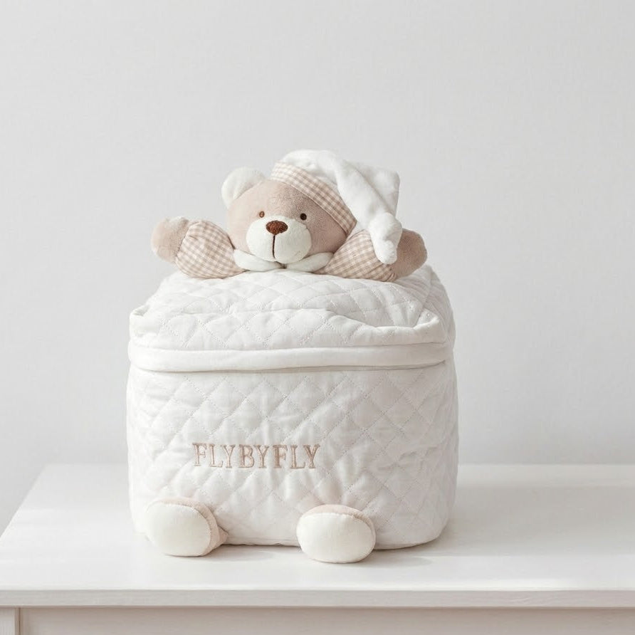 נרתיק גדול לתמרוקים - בז'