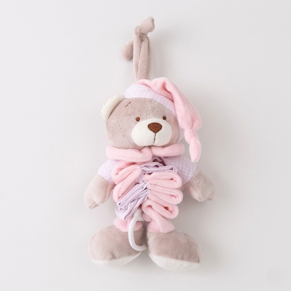 דובי משיכה אקורדיון -ורוד