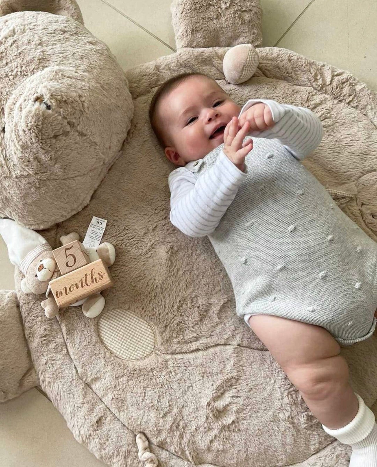 Bear playmat - Beige