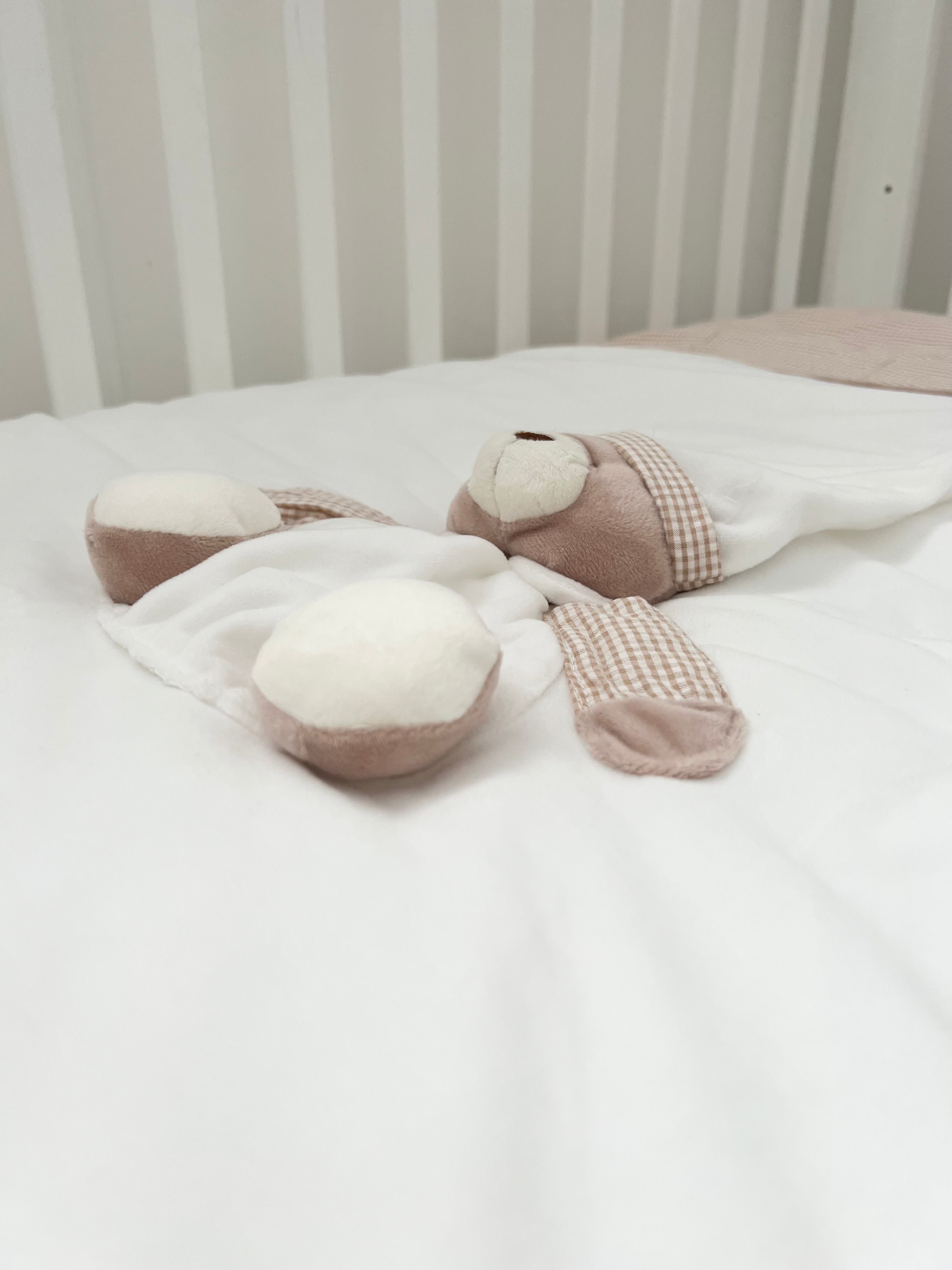 שמיכת מיטה עם פוך נשלף - בז'