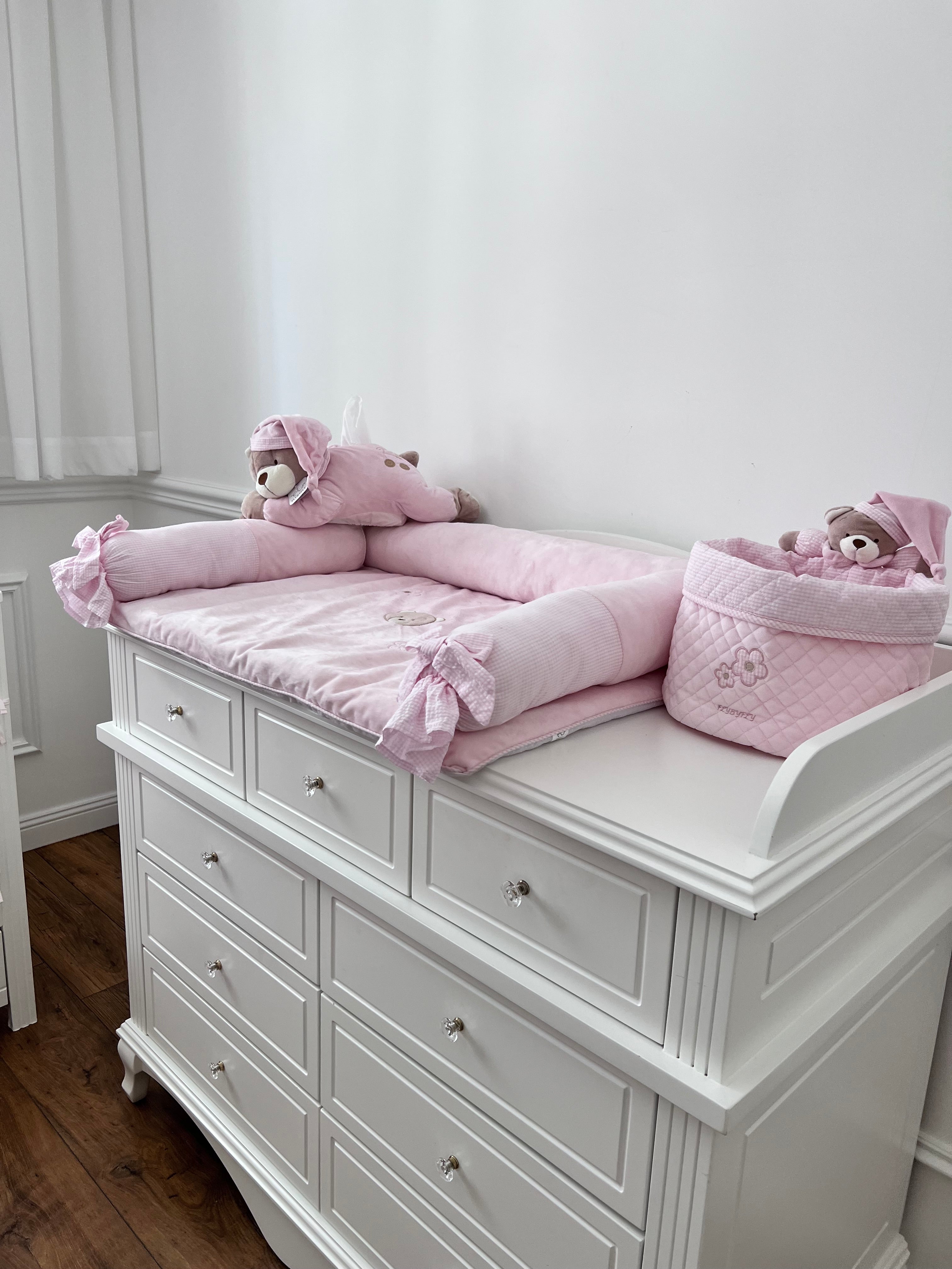 BEAR NURSERY STORAGE BOX - PINK