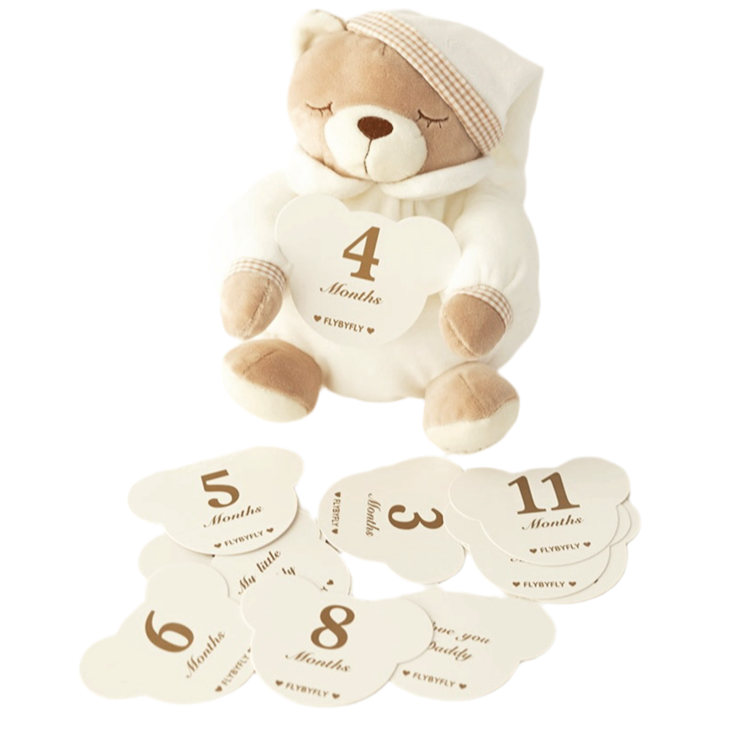 Milestones Card Bears - Beige