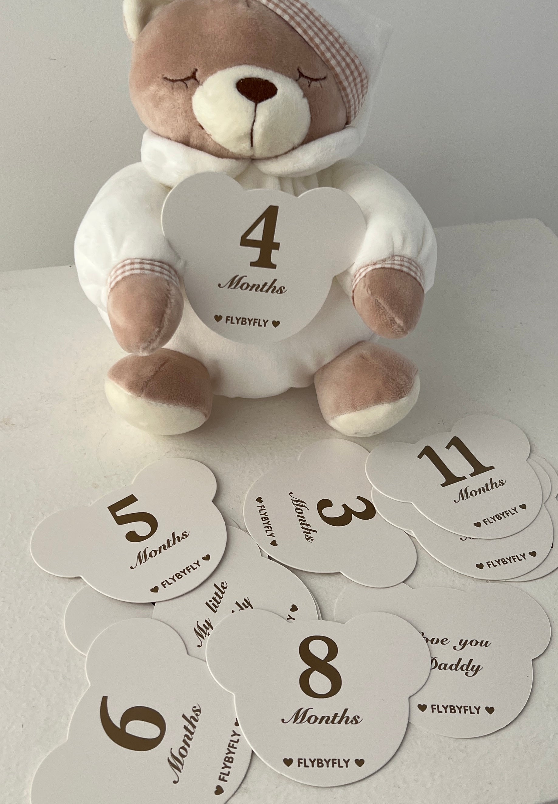 Milestones Card Bears - Beige