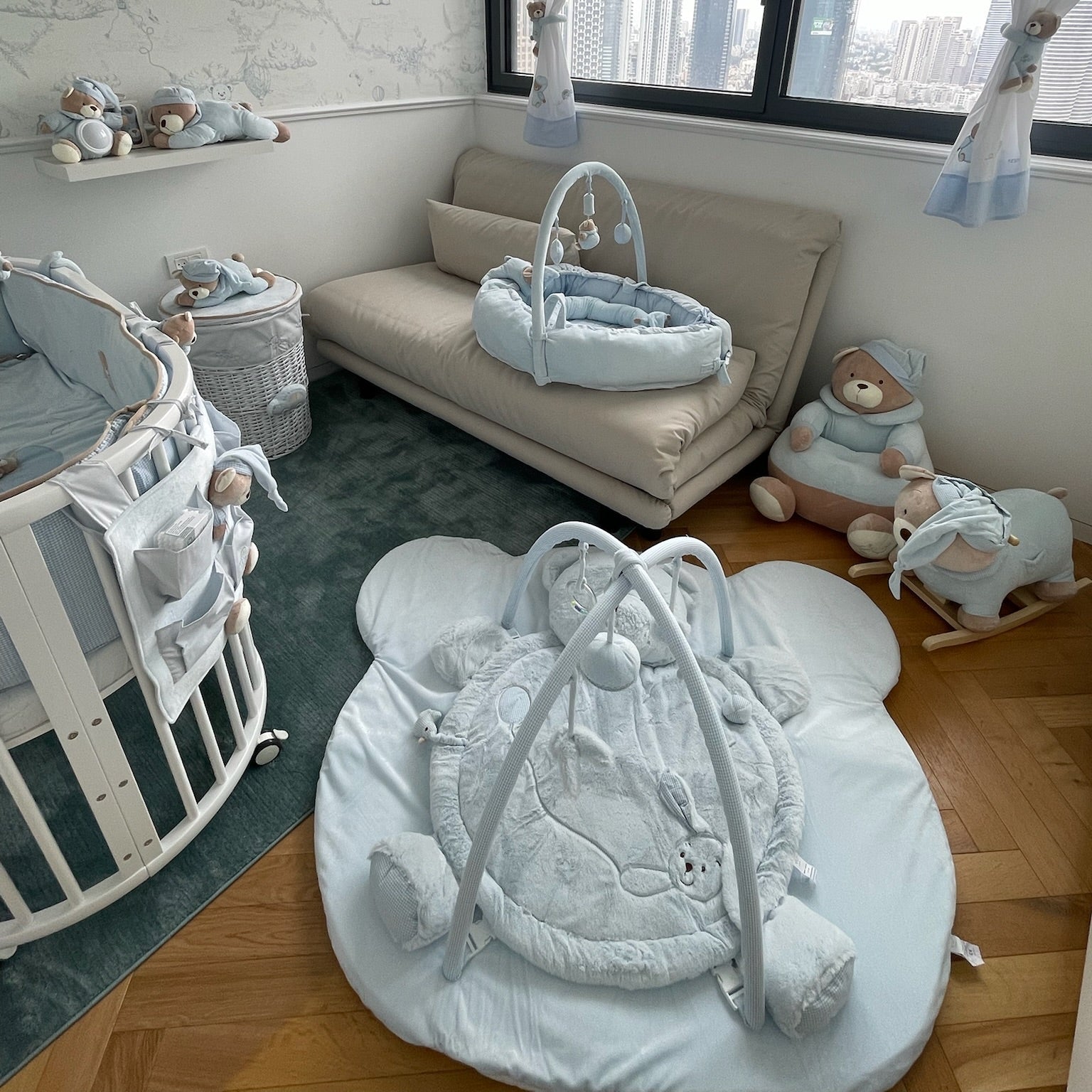 אוניברסיטה לתינוק דובי - כחול