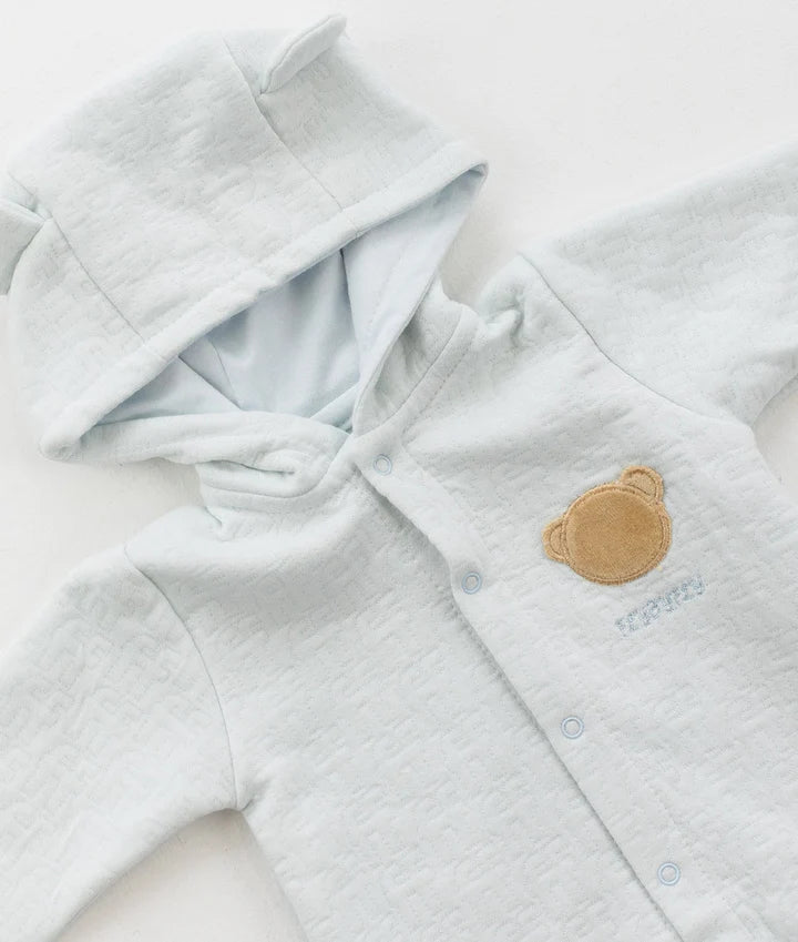 אוברול רקום FF -כחול