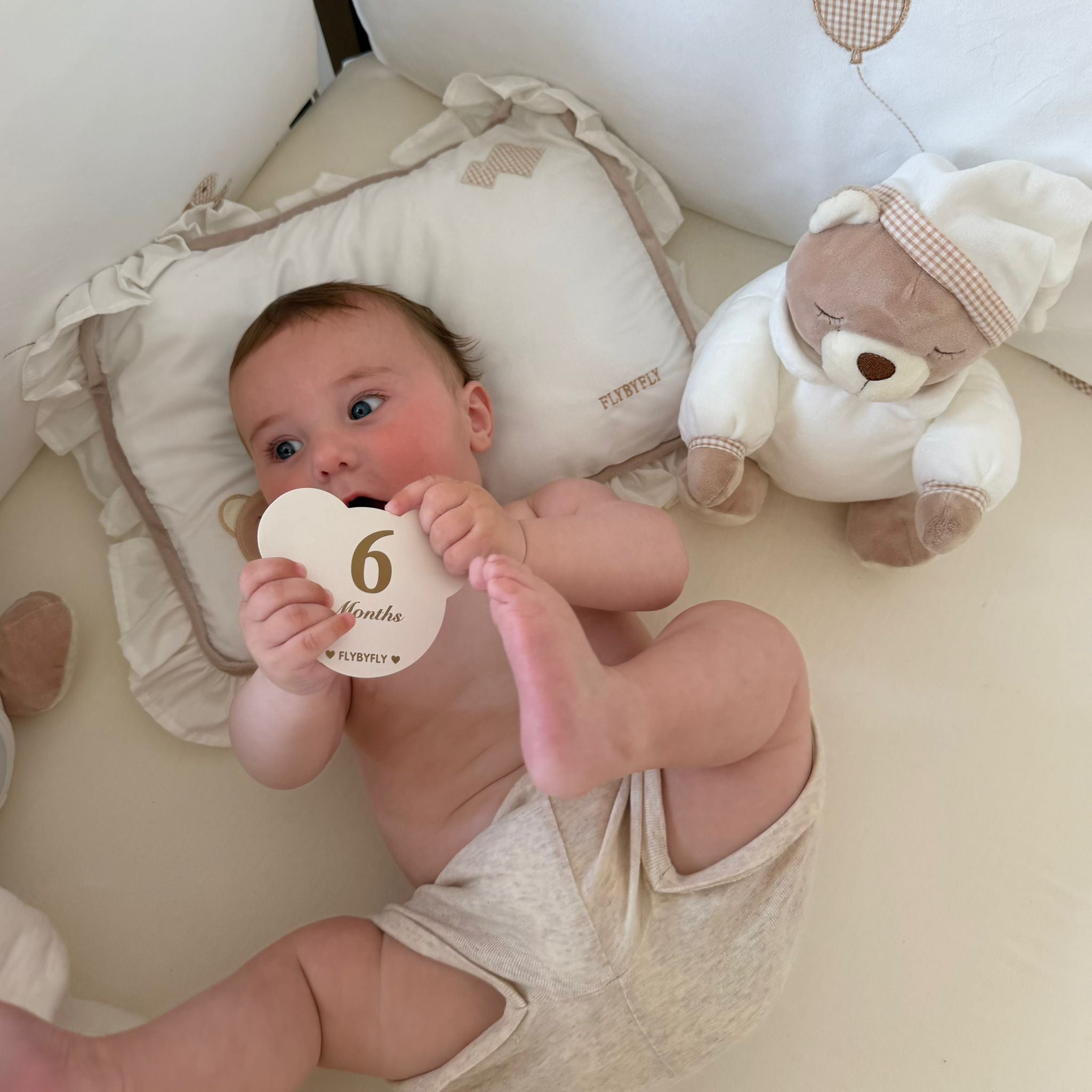 Milestones Card Bears - Beige