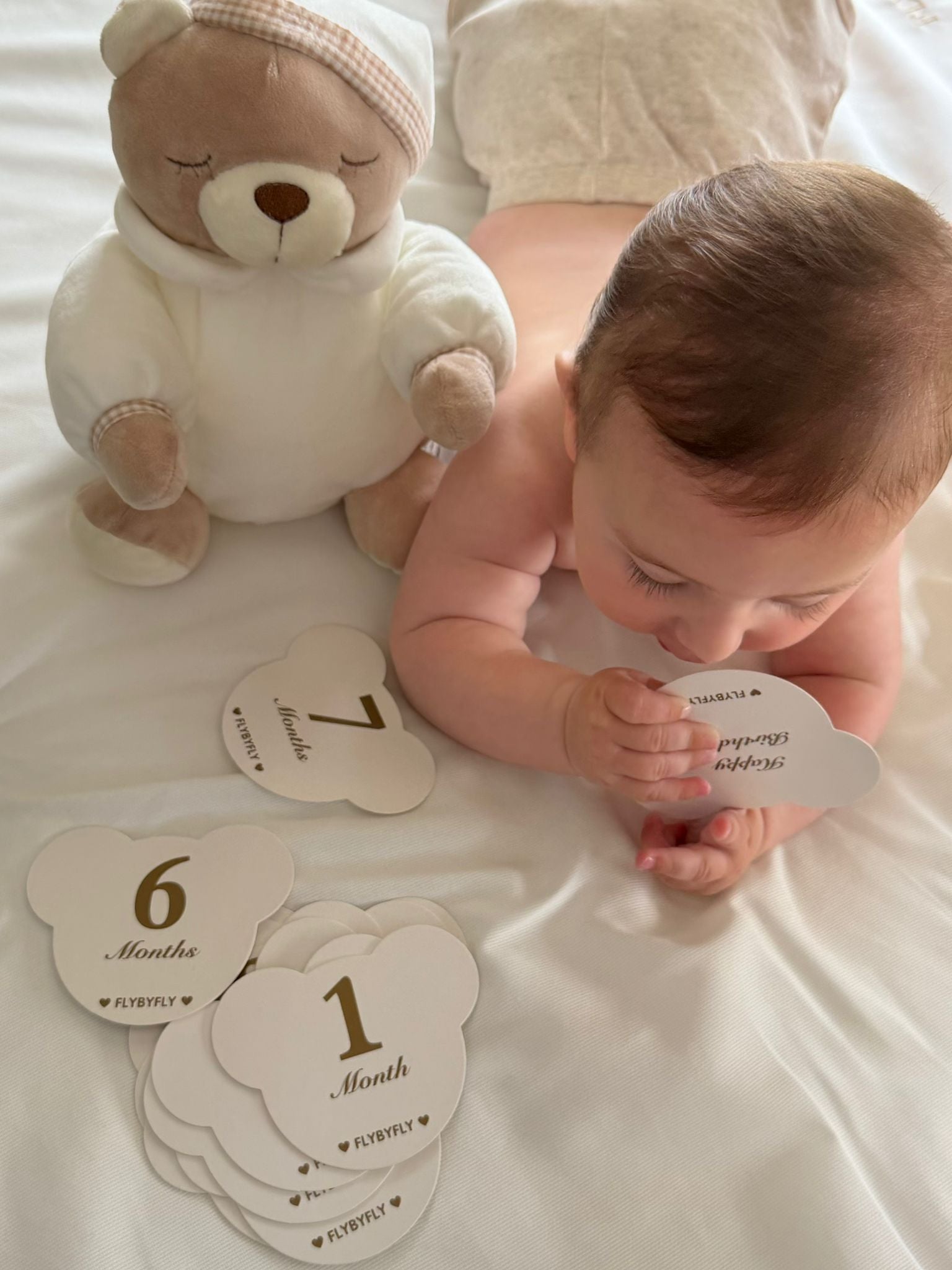 Milestones Card Bears - Beige