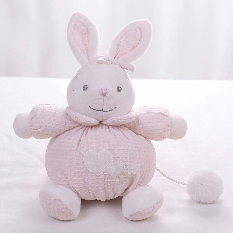 ארנב משיכה מנגן ורוד - מימי