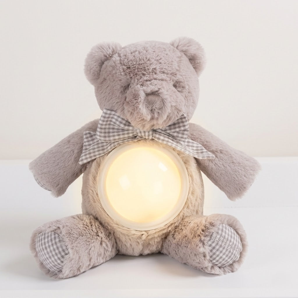 מנורת לילה לתינוק - דובי אפור