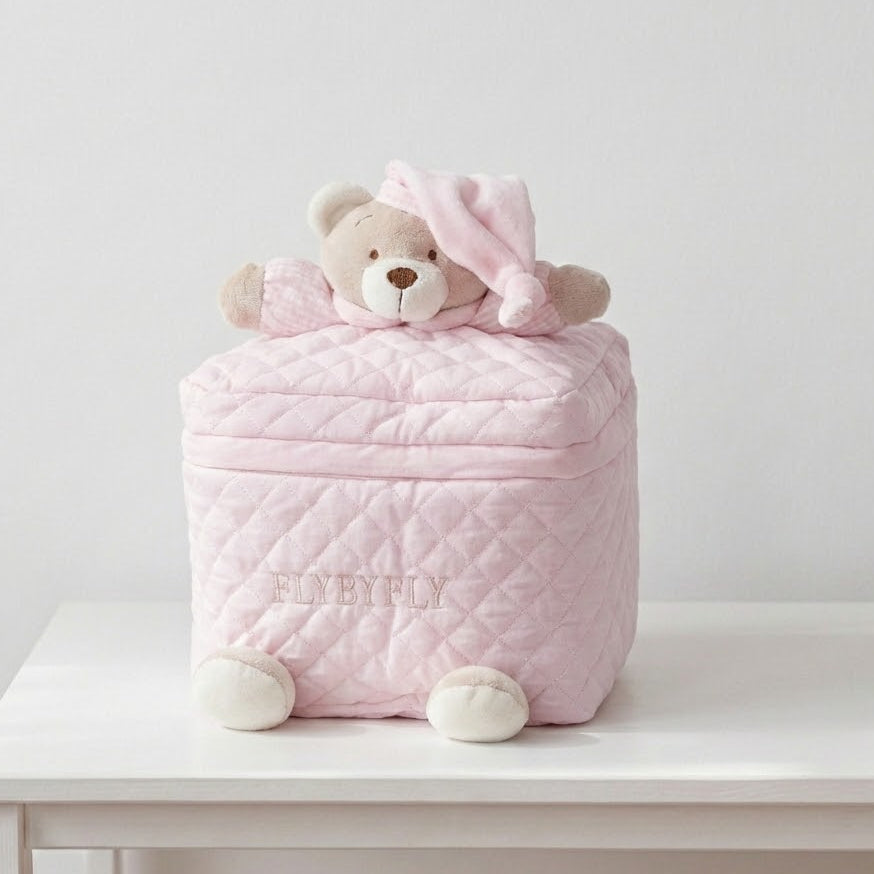 נרתיק גדול לתמרוקים - ורוד