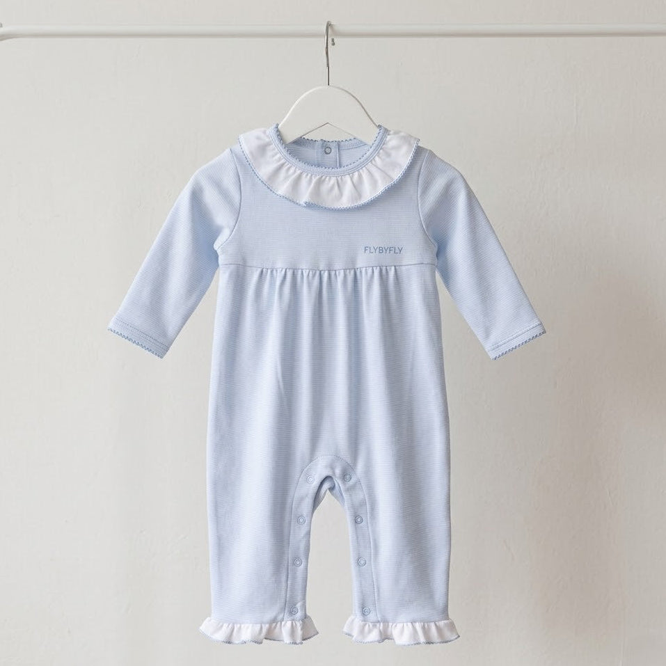 STRIPED OVERALL - BLUE