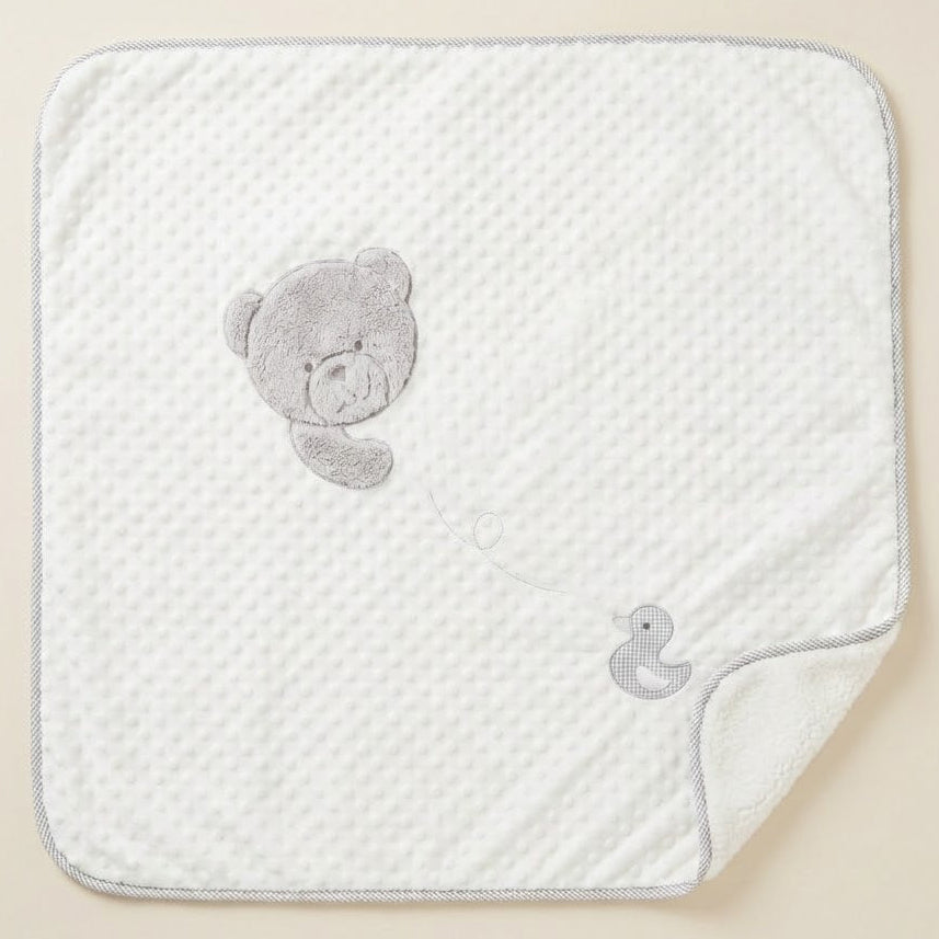 שמיכה פרוותית לתינוק - אפור