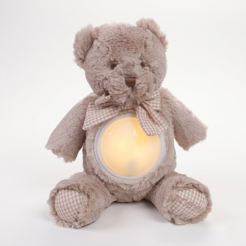 POPO BEAR NIGHT LIGHT WITH MUSIC - GREY