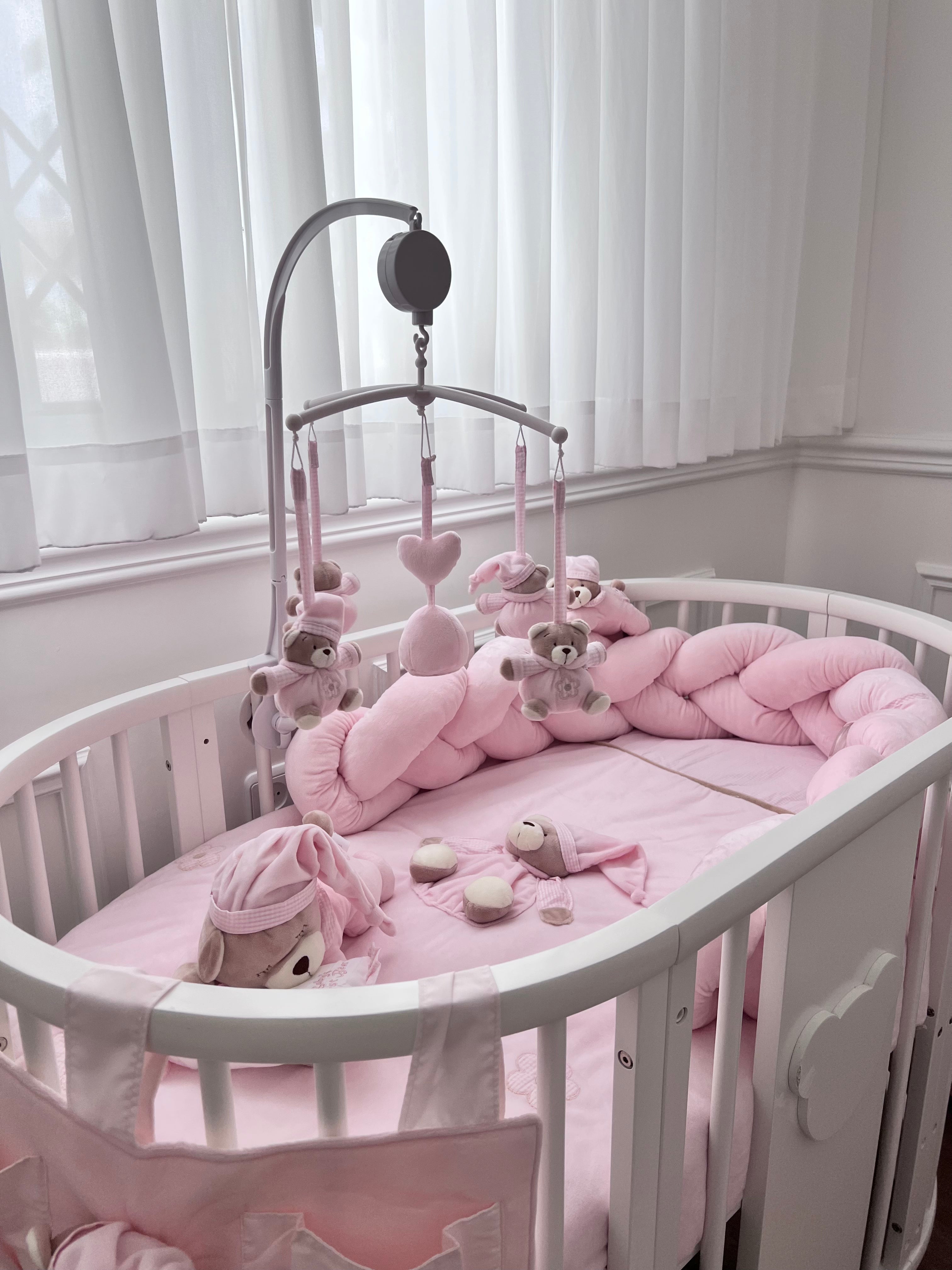 מובייל לתינוק - דובונים ורוד