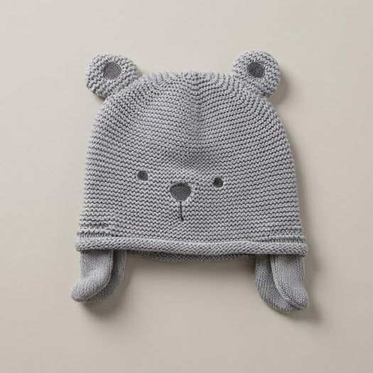 כובע דובי - אפור