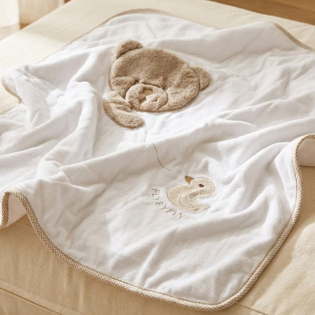 3D BLANKET FOR THR CRIB \ SROLLER - WHITE
