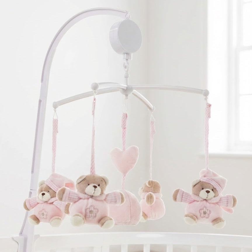 מובייל לתינוק - דובונים ורוד