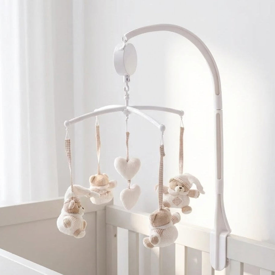 מובייל מנגן לתינוק - דובונים בז'