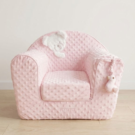 ספה נפתחת לילדים - בועות ורוד