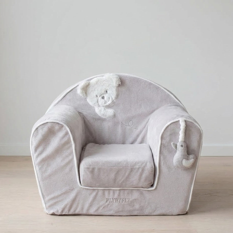 ספה נפתחת לילדים - אפור