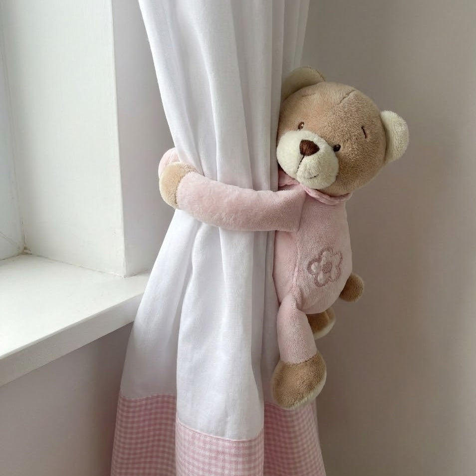 וילון דובי - גימור ורוד