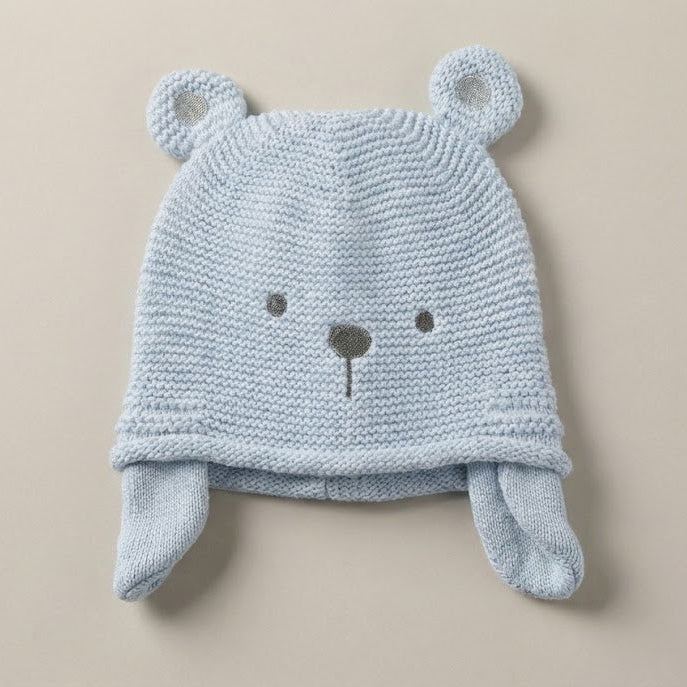 כובע דובי - כחול